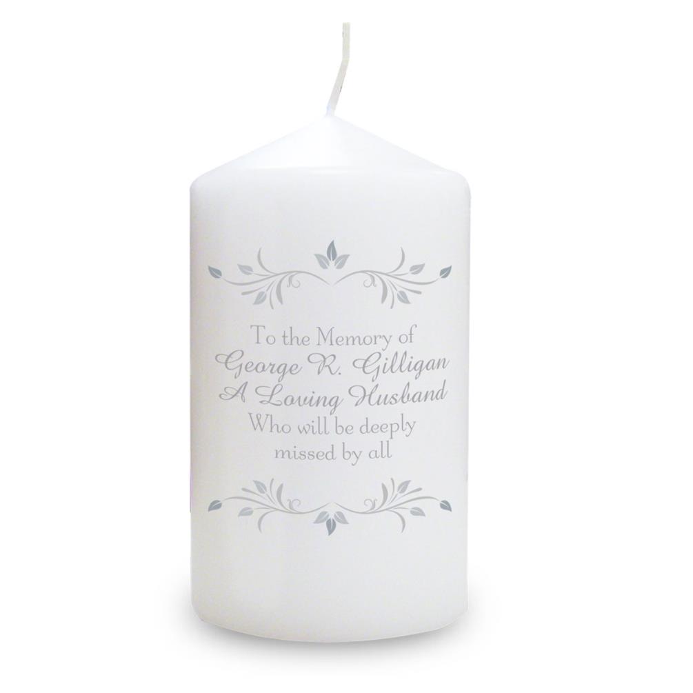 Personalised Sentiments Pillar Candle £11.69